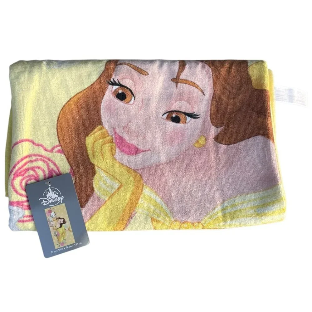 Disney Store Beauty and the Beast Belle Mrs Potts Chip Princess Beach Pool Towel
